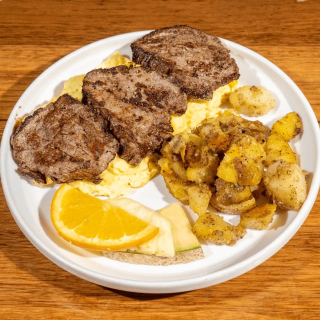 *Steak and Eggs.
